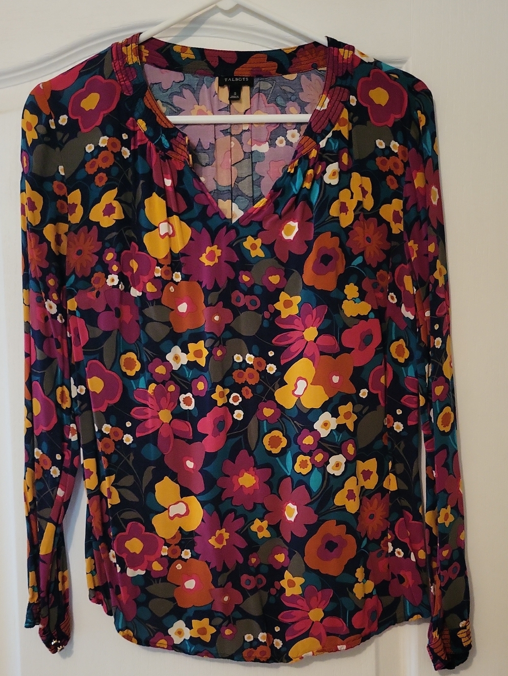 Talbots Small Vibrant Floral Top